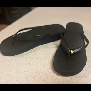 Tory Burch wedge flip flops